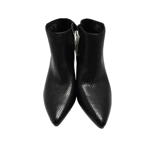 {Time and Tru} Womens Black Memory Foam Pointy Toe Ankle Booties - Size 9 - Picture 3 of 11